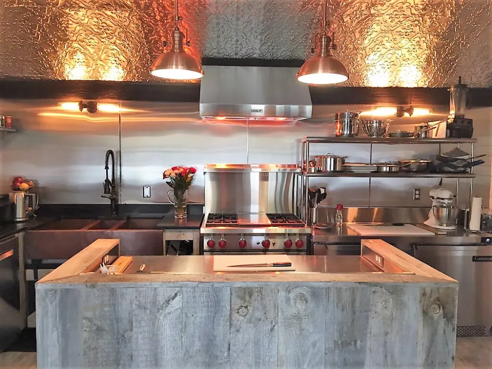 The chef's kitchen