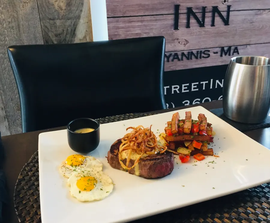 Steak and eggs